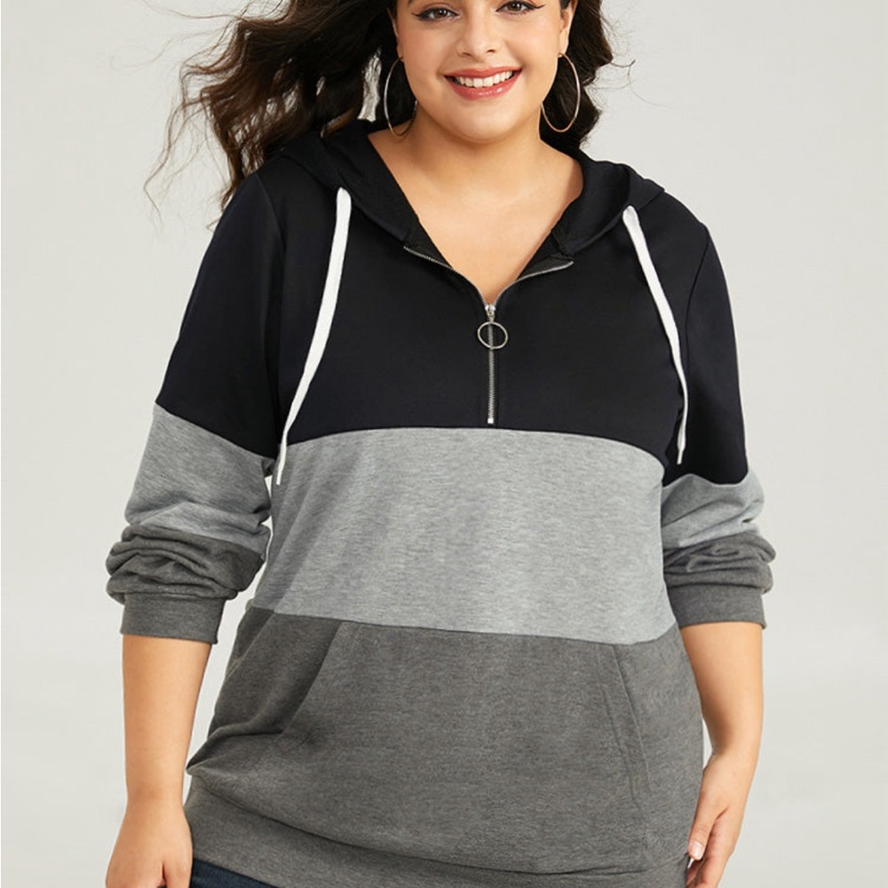 BloomChic Colorblock Hoodie - Picture 2 of 7